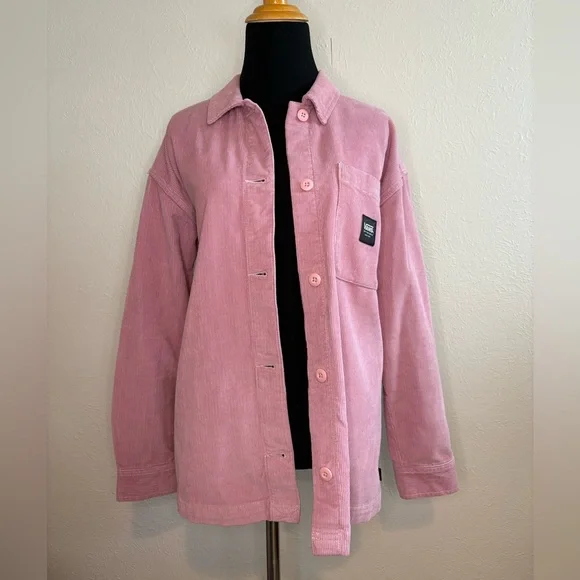 Vans Women's Pink Corduroy Jacket Size Xsmall - Picture 3 of 9